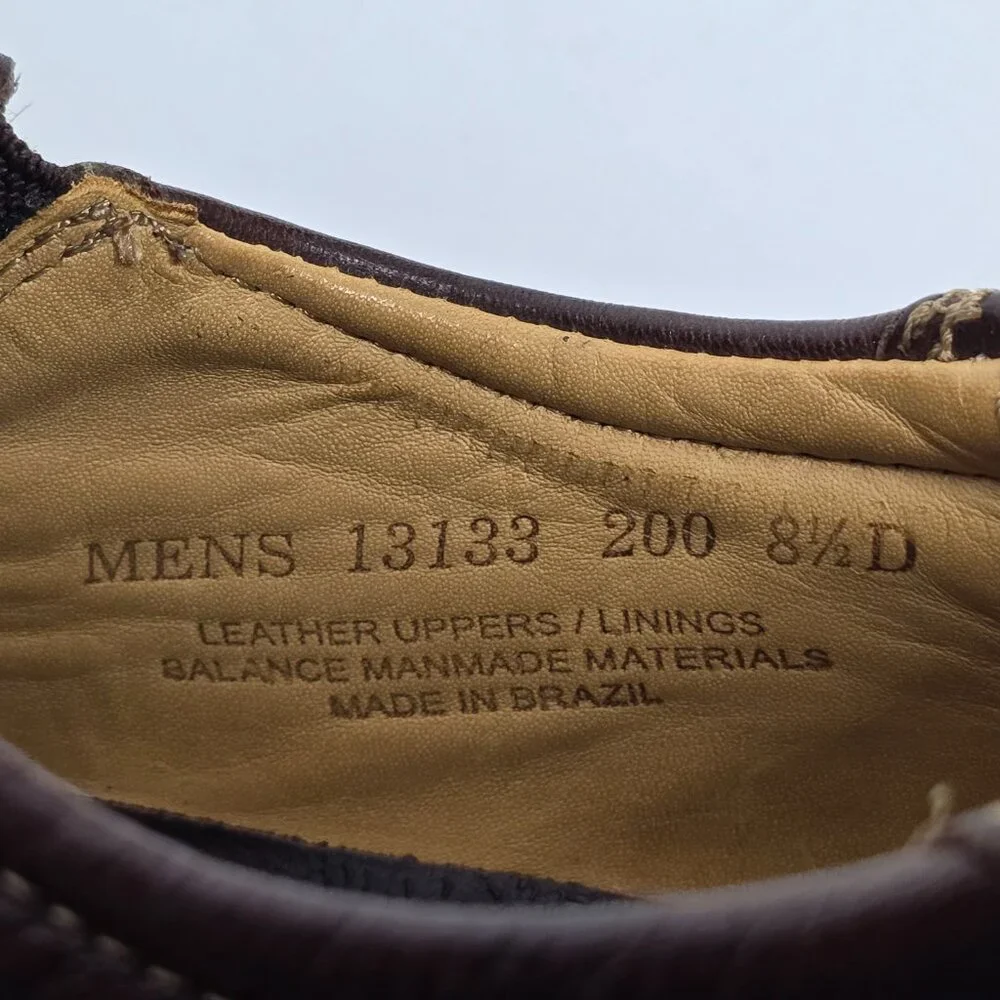 Florsheim Men's Roane Shoes 8.5 D‎ Moc Toe Slip on Brown Leather Dress Casual